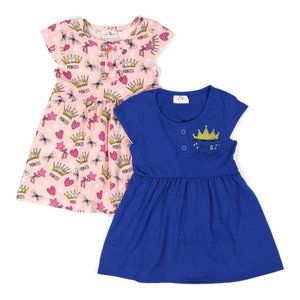 NWT Pink and Navy A-line Princess dress (set of 2)